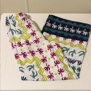 CELARDINE ARTWORK BY Daniella Manini WOMENS XS WIDE LEG PANTS